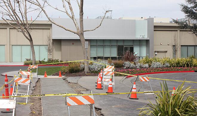 Im Gebäude namens Rhea gibt es nun eine Autowerkstatt