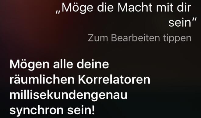 Möge die Macht mit Dir sein.