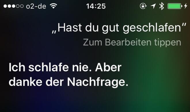 Hast Du gut geschlafen?