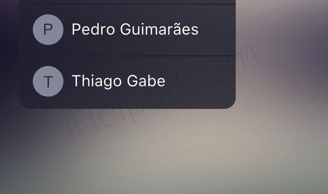 Konzept zeigt 3D-Kontextmenü im Dark Mode in iOS 10.