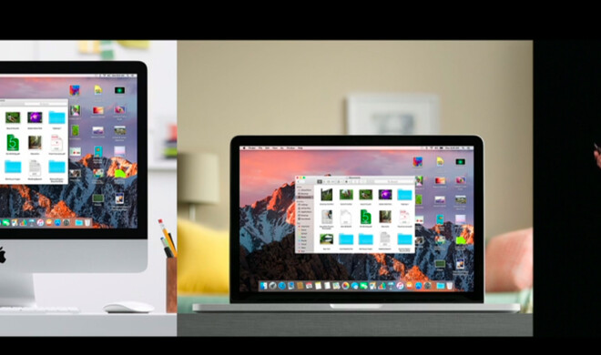 Via iCloud wird der Desktop als Ordner auf allen Macs in macOS Sierra synchronisiert.