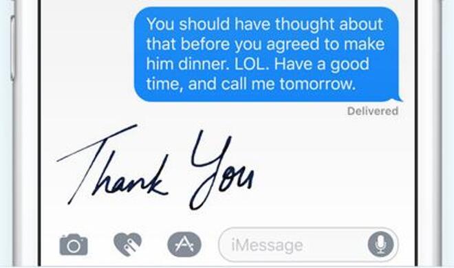 iMessage unterstützt bald Handschrift