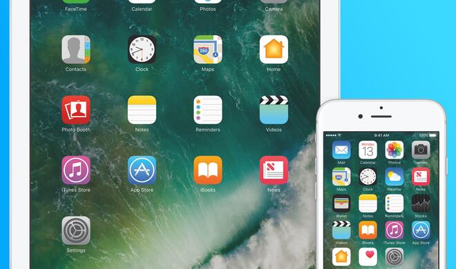 iOS 10 auf iPad und iPhone.
