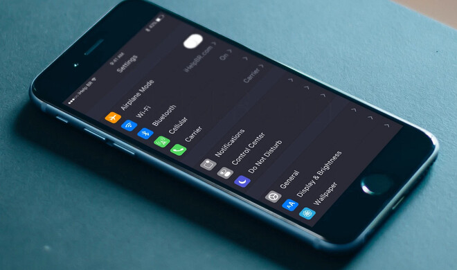 So könnte der Dark Mode in iOS 10 aussehen