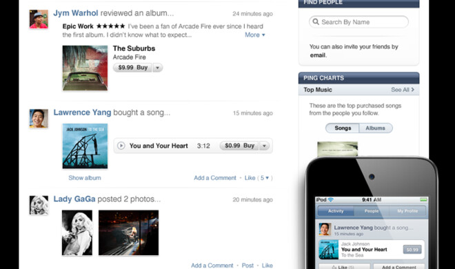 iTunes Ping: überall verfügbar