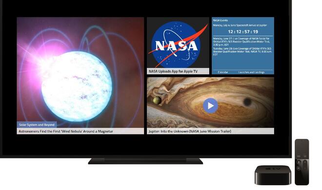 Die NASA-App gibt es ab sofort auch für Apple TV 4