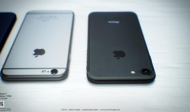 iPhone 7 in Space Black (Rückseite).