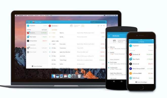 Outbank bietet Anwendern einen jederzeit aktuellen Überblick über die eigenen Kontostände