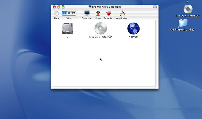 Mac OS X 10.0.4 aus dem Jahr 2001