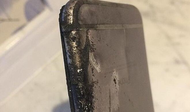 Offenbar wurde der Akku des iPhone beschädigt