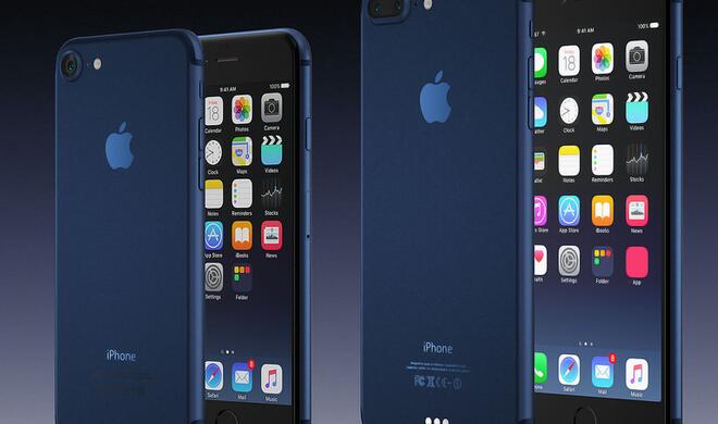 Blau soll eine der vier Farben des iPhone 7 werden