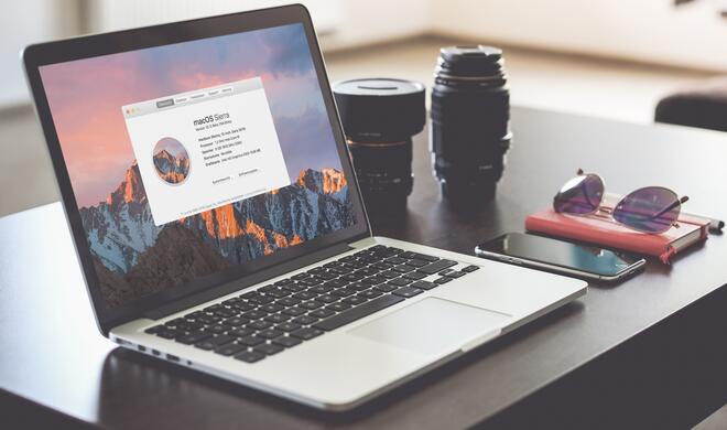 macOS Sierra auf einem MacBook