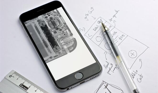 iPhone-Ception: Röntgenbild eines iPhones... auf einem iPhone