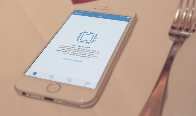 iPhone mit Geekbench 4