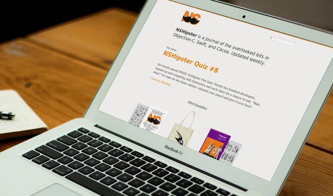 NSHipster auf dem MacBook