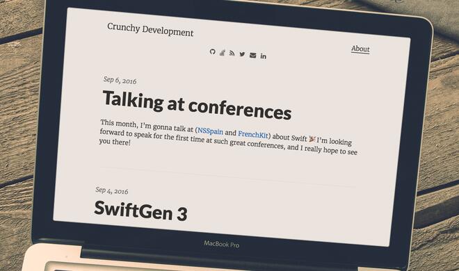 Crunchy Development auf dem MacBook