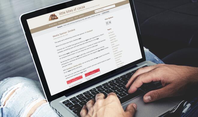 Little Bites of Cocoa auf dem MacBook