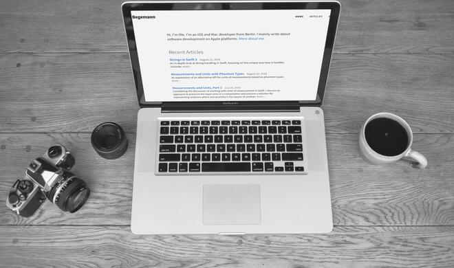 Ole Begemann auf dem MacBook