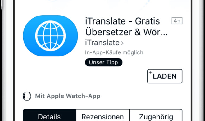 iTranslate im iMessage-App-Store