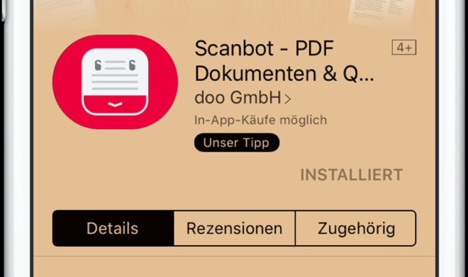 Scanbot im iMessage-App-Store