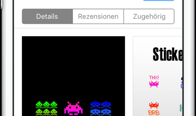 SpaceInvadersStickerPack im iMessage-App-Store
