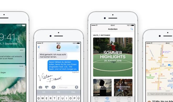 iOS 10 kommt heute Abend