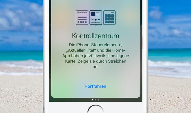 Das Kontrollzentrum verfügt nun über mehrere Seiten