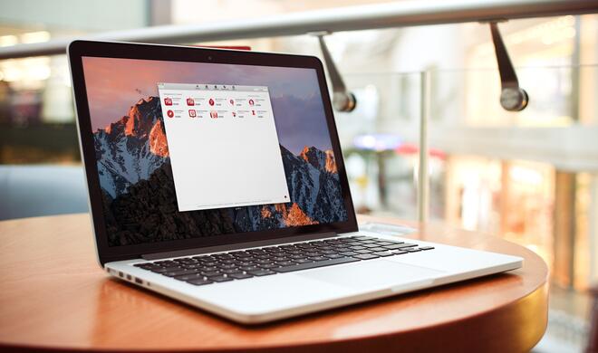 App Store im macOS Sierra nach Siri-Suche.