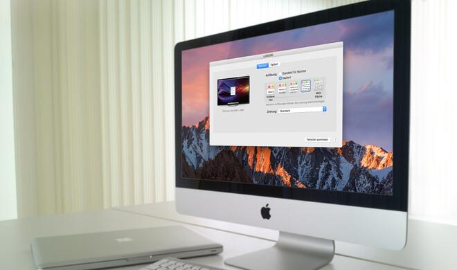 macOS Sierra und die Bildschirmeinstellungen