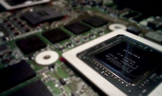Nvidia-Chip auf Grafikkarte