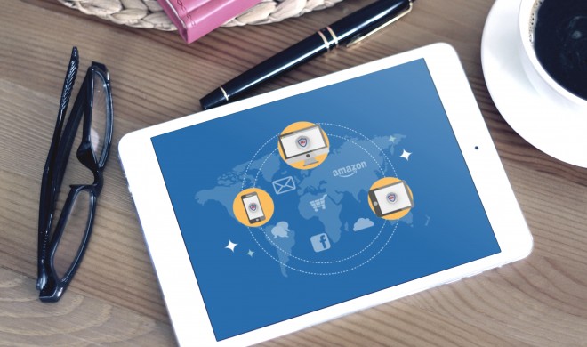 VPN Forever Illustration auf dem iPad