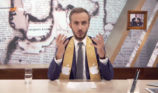 Jan Böhmermann kritisiert Apple