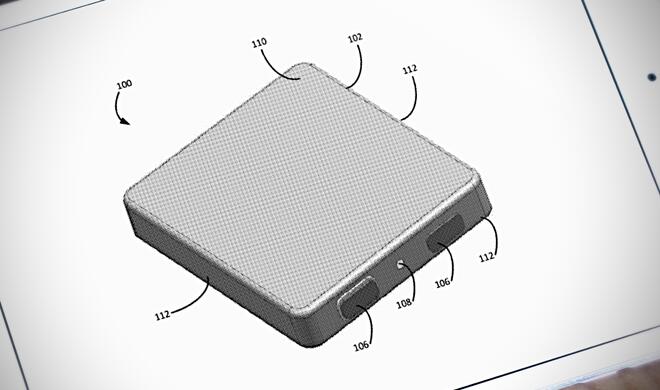 Patentskizze zu Batteriedose Apples auf iPad
