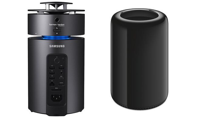 Links: Samsung ArtPC Pulse, rechts: Mac Pro 2013