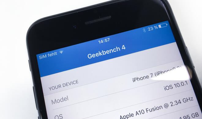 iPhone 7 Geschwindigkeitstest