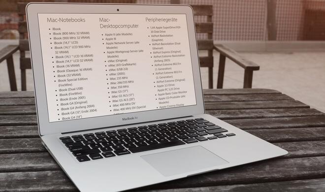 Apple setzt bald neue Geräte auf die Vintage- und die Obsolete-Liste