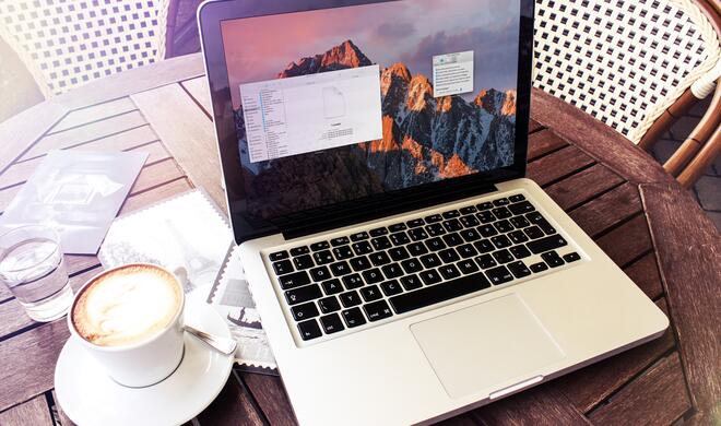 Finder und Einstellungen in macOS Sierra