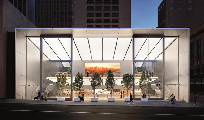In den USA wurde ein Apple Store ausgeraubt (Im Bild: Apple Store in San Francisco)