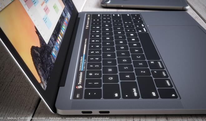 So könnte das neue MacBook Pro mit OLED aussehen
