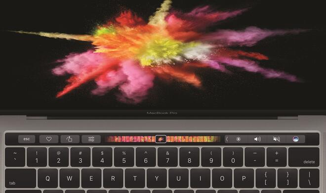 Das MacBook Pro hat ein zweites Display erhalten