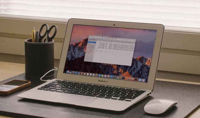 macOS Sierra auf der MacBook Air
