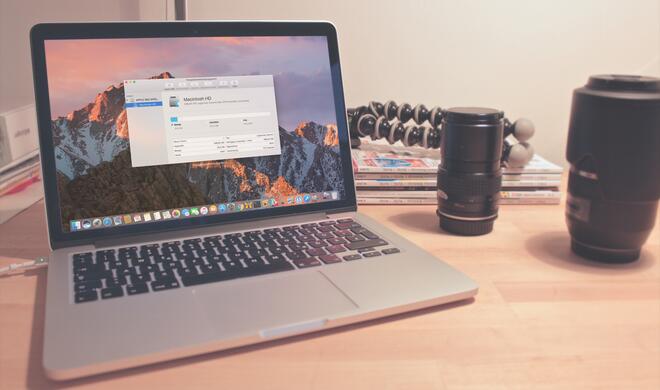 Festplattendienstprogramm in macOS Sierra