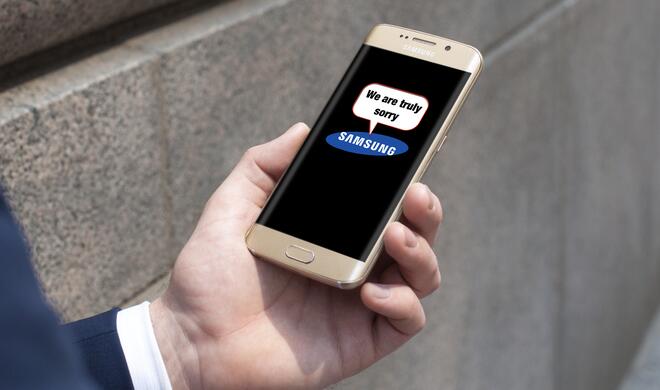 Samsung entschuldigt sich für die brennenden Akkus