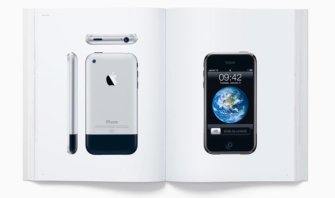 Blick ins Buch, hier wird das iPhone der ersten Generation gezeigt