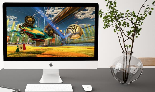 In Rocket League treffen Fußball und Autorennen aufeinander.