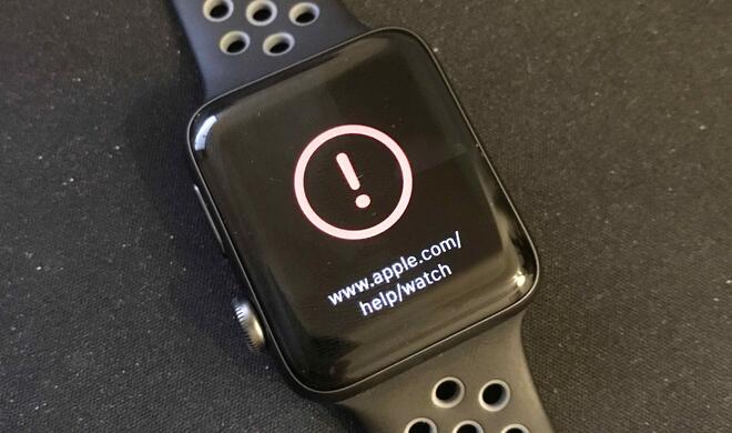 Fehler beim Update der Apple Watch auf watchOS 3.1.1