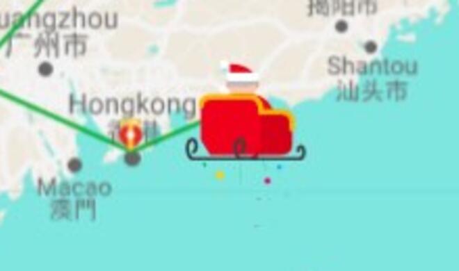 Weihnachtsmann-Tracker von Google