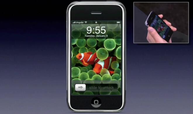 iPhone wird auf der Keynote der Macworld Expo 2007 vorgestellt