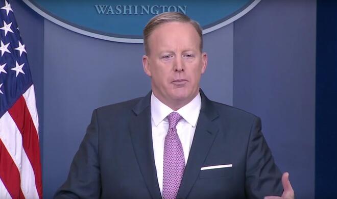 Sean Spicer, der Pressesprecher Trumps