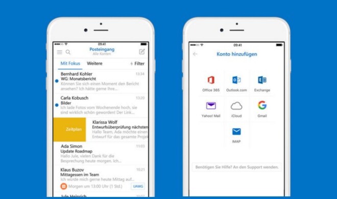 Outlook auf iOS